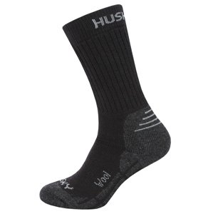 Husky All Wool L (41-44), černá Ponožky