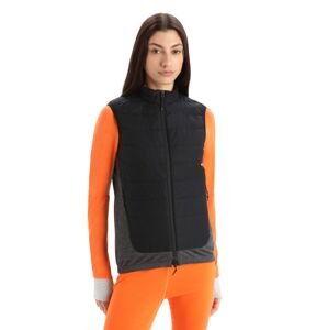 Dámská vesta ICEBREAKER Wmns MerinoLoft™ Vest, Black/Jet Heather/Cb velikost: XL