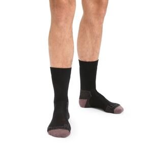 pánské merino ponožky ICEBREAKER Mens Hike+ Medium Crew, Black/Mink/Monsoon velikost: XL