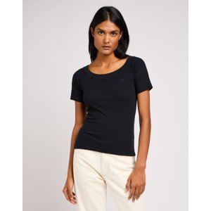 Lee  OFF THE SHOULDER RIB UNIONALL BLK
