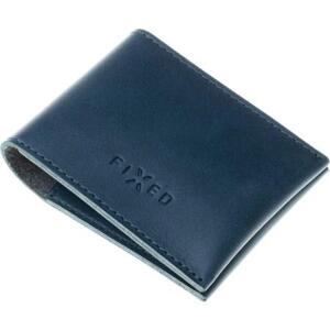 Kožená peněženka FIXED Wallet z pravé hovězí kůže, modrá