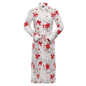 NAX Dámské šaty CUFEWA creme varianta pb XL, Béžová