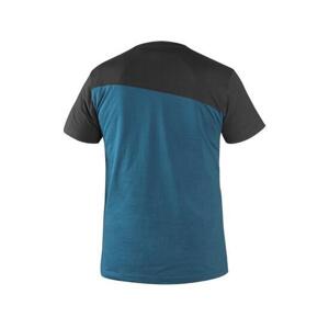 Tričko CXS OLSEN, krátký rukáv, ocelově modro-černé, vel. S