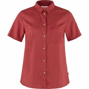 FJÄLLRÄVEN Övik Travel Shirt SS W, Raspberry Red (vzorek) velikost: S