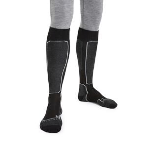 Pánské merino ponožky ICEBREAKER Mens Ski+ Light OTC, Black velikost: 42-44 (M)