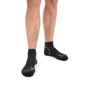 Pánské merino ponožky ICEBREAKER Mens Hike+ Light Mini, Jet Heather velikost: 42-44 (M)