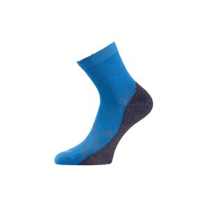 Lasting merino ponožky FWT modré Velikost: (46-49) XL unisex kotníkové ponožky