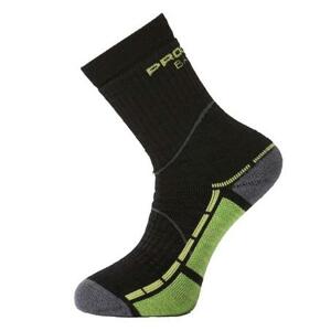 Progress ponožky TRAIL bamboo černo/zelené 6-8, 39 - 42, Černá / zelená