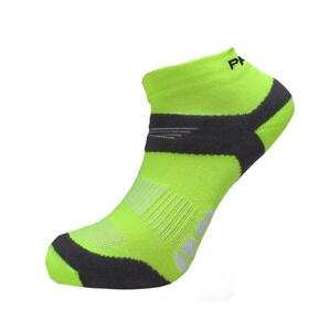 Progress ponožky RUNNING SOX fluoritové 9-12, 43 - 47, reflexní, žlutá/šedá
