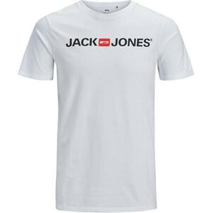 Jack&Jones PLUS Pánské triko JJECORP Regular Fit 12184987 White 3XL, XXXL