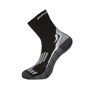Progress ponožky RUNNING HIGH SOX černé 3-5, 35 - 38, Černá / šedá