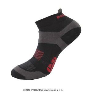Progress ponožky RUNNING SOX černé 3-5, 35 - 38, černá/tm.šedá