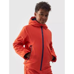 4F Chlapecká lyžařská bunda orange 134, Oranžová