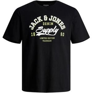Jack&Jones Pánské triko JJELOGO Standard Fit 12246690 Black S
