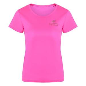 ALPINE PRO Dámské rychleschnoucí tričko CLUNA pink glo M, Růžová