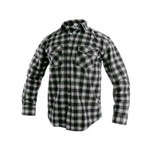 Košile CXS TOM, dlouhý rukáv, pánská, šedo-černá, vel. 45/46