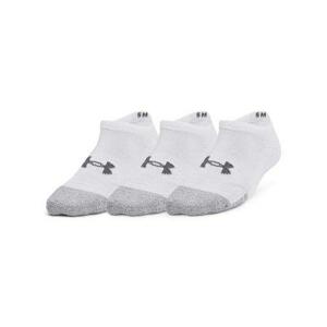 Under Armour Dětské sportovní ponožky Heatgear 3pk No Show Yth white XS, Bílá
