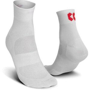 Kalas Cyklistické ponožky RIDE ON Z bílá/červená