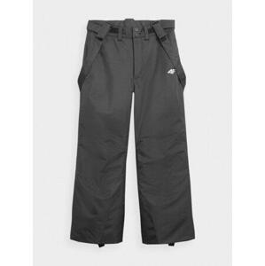 4F Chlapecké lyžařské kalhoty black 146, Černá