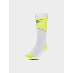 4F Dětské lyžařské ponožky lemon neon 32-35