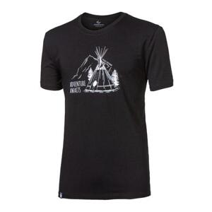 PROGRESS PIONEER "TEEPEE" pánské triko s bambusem XXL černá