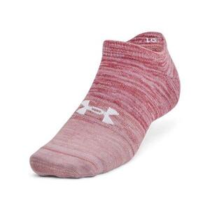 Under Armour Unisex sportovní ponožky Essential No Show 3pk pink elixir M