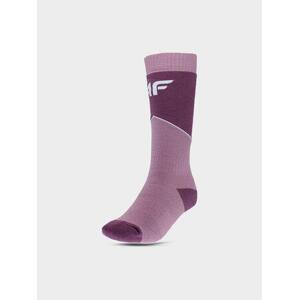 4F Dětské lyžařské ponožky light pink 32-35