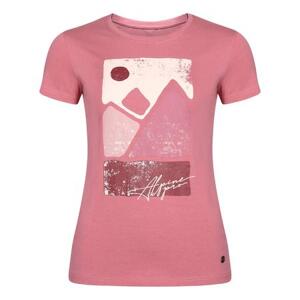 ALPINE PRO Dámské bavlněné triko GARIMA dusty rose varianta pa XL, Růžová