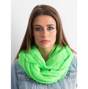 Fashionhunters Zelený lesklý šátek JEDNA VELIKOST