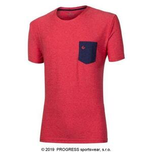 PROGRESS MARK pánské triko XL červený melír