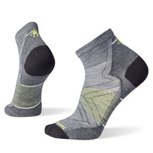 Smartwool RUN ZERO CUSHION ANKLE medium gray Velikost: M ponožky