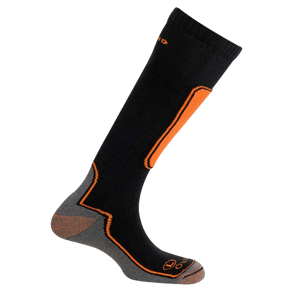 MUND SKIING OUTLAST lyžařské ponožky oranžovo/černé Typ: 42-45 L