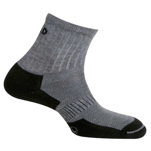 MUND KILIMANJARO trekingové ponožky šedé/černé Typ: 41-45 L