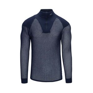 funkční rolák BRYNJE Super Thermo Zip polo Shirt w/inlay Barva: Tmavě modrá, Velikost: XL (54)